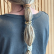 Bubble ponytail styled with KKNEKKI hair ties