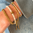 Chandra Collection bracelets stacked on the wrist