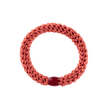 KKNEKKI woven hair tie in Deep Coral