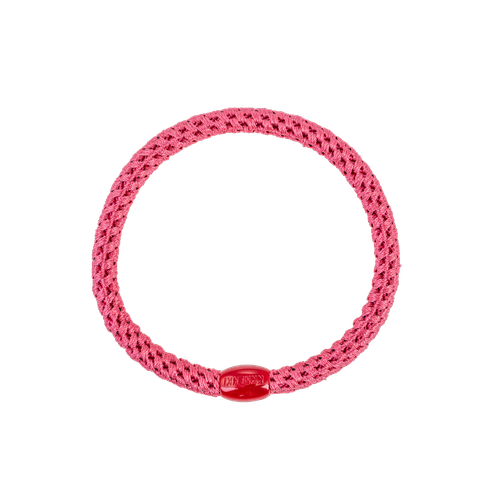 KKNEKKI slim woven hair tie in Raspberry