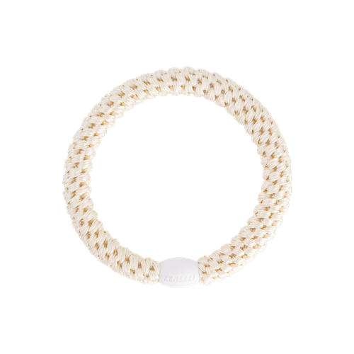 KKNEKKI woven hair tie in Ivory