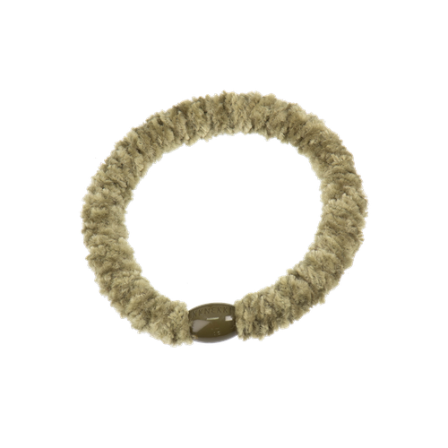 KKNEKKI velvet woven hair tie in Camo